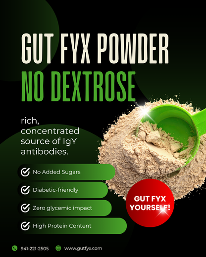 GUT FYX ND Powder (No Dextrose), 370g (36 eggs)