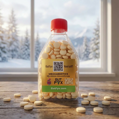 GUT FYX Lozenges, 160g refillable, clear plastic flask (8 eggs)