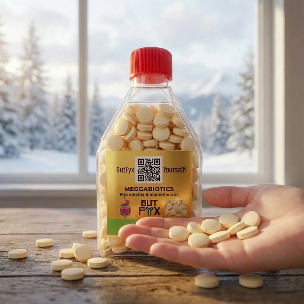 GUT FYX Lozenges, 160g refillable, clear plastic flask (8 eggs)