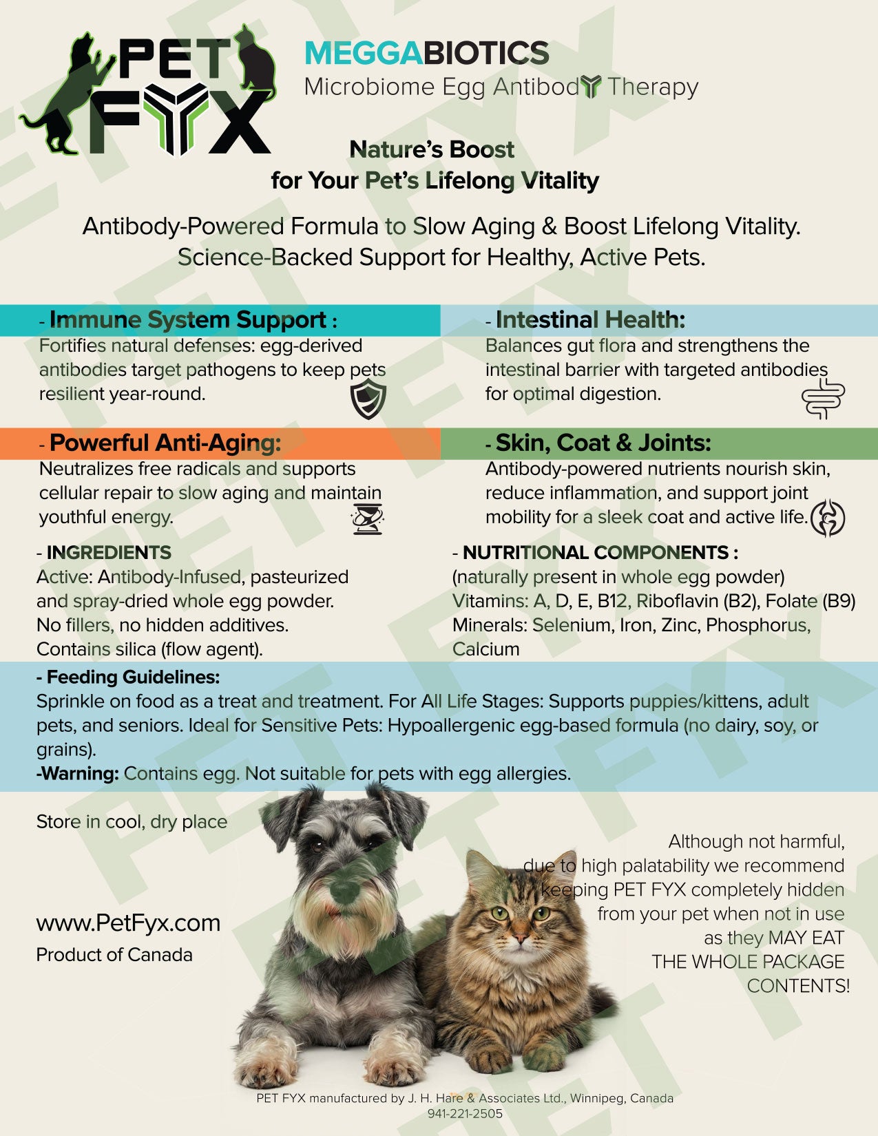 PET FYX Powder for cats and dogs starting from $24.00