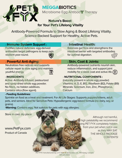 PET FYX Powder for cats and dogs starting from $24.00